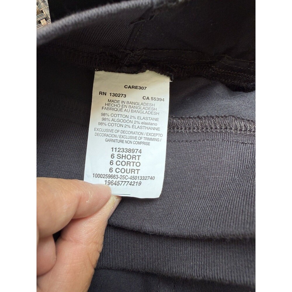 Lee Ultra Lux Comfort Utility Pants Womens 6 Short Black Cargo Straight NWT - Picture 12 of 13
